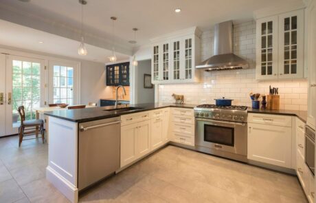 Spacious kitchen remodel with a functional layout and high-end appliances.